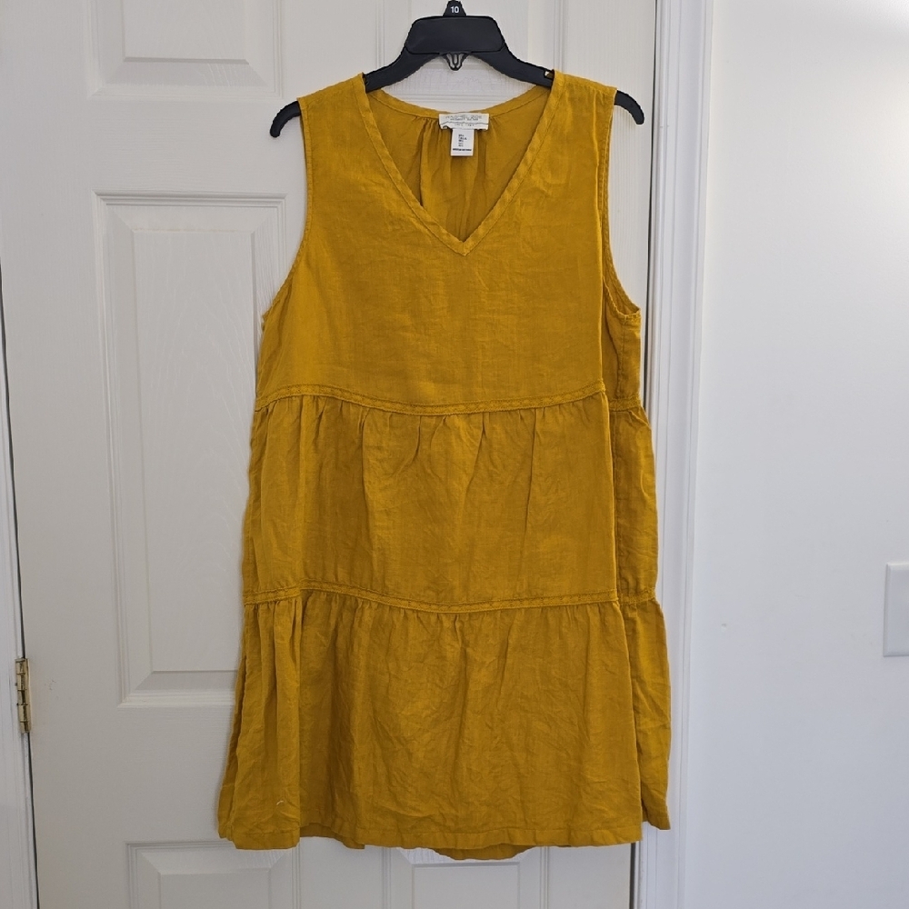 Rachel Zoe Gold Tiered Tank Top